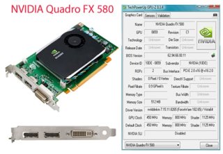  Quadro Nvidia FX 580