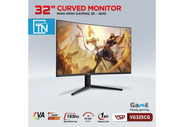 Màn hình Cong Gaming VSP VG325CQ 2K 165Hz