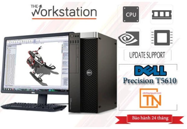 Máy trạm Dell Precision T5610 2 Xeon E5-2620v2 