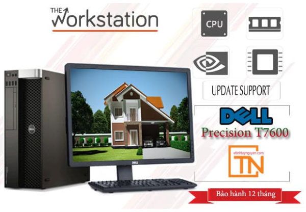 Máy Trạm Dell Precision T7600 2 E5 - 2640 32G Nvi k2000 