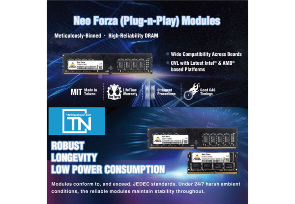 RAM PC Neo Forza 16GB DDR4 | (1x16GB), 2666MHz