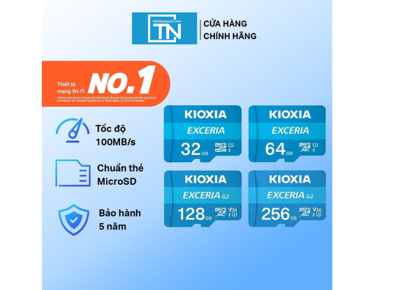 Thẻ nhớ 64GB microSD Kioxia 64GB